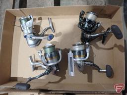 Bait casting reels and spinner fishing reels