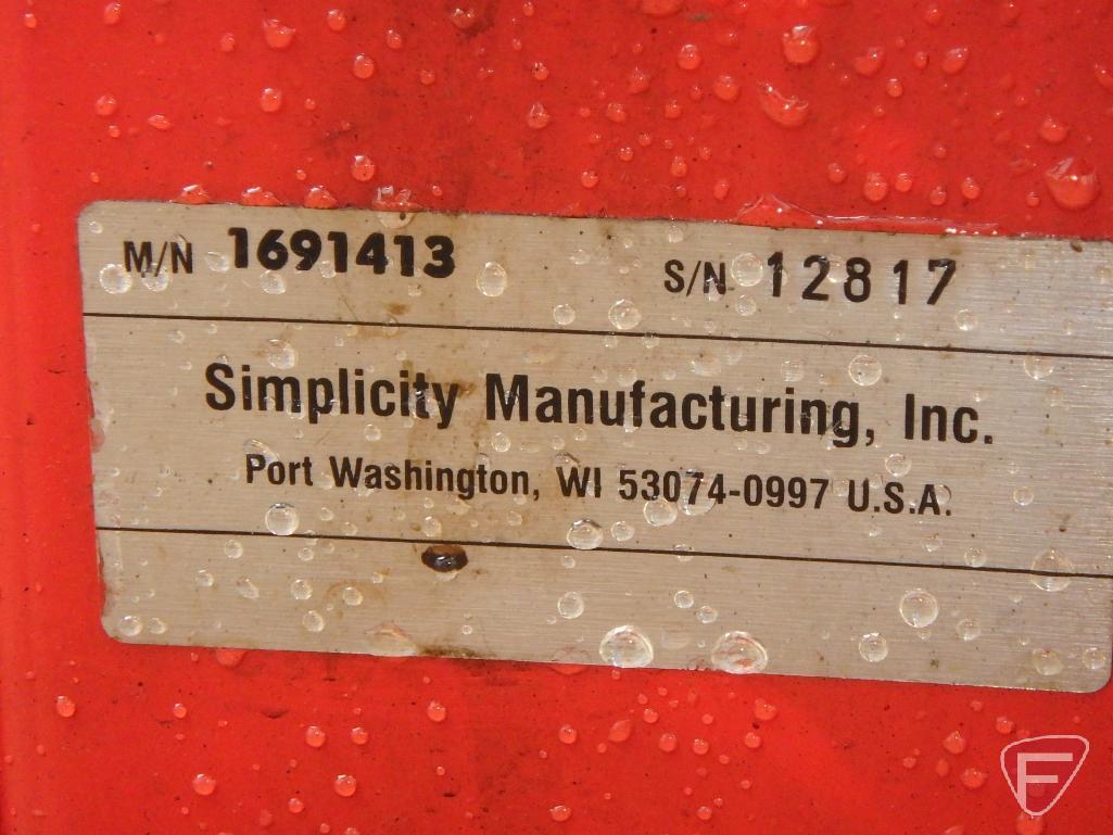 Simplicity walk behind snow blower with Tecumseh gasoline engine, sn 12817