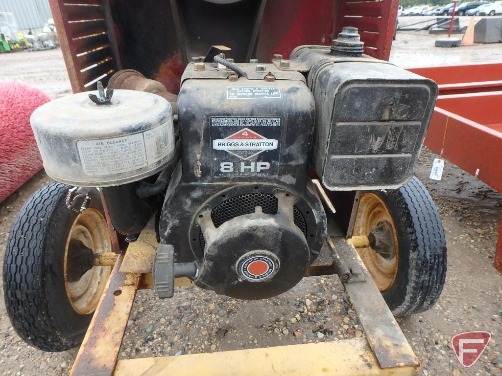 Best 6CM cement mixer on single axle with Briggs & Stratton 8hp gas engine