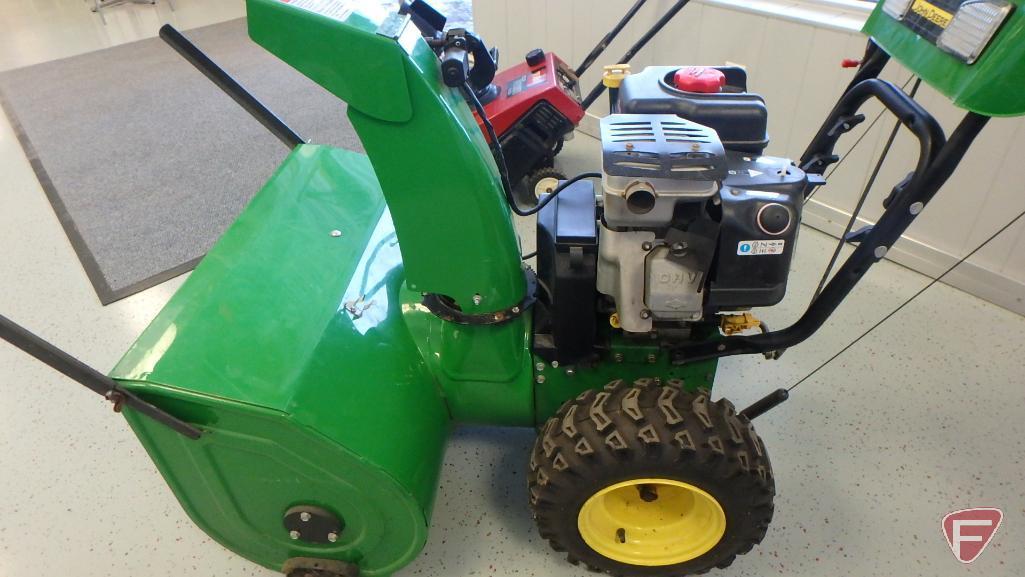 John Deere 1330E walk behind snow blower with Briggs & Stratton Professional Series 342cc engine