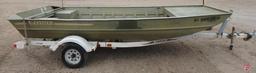 Lowe Model 17 Tunnel Husky Aluminum Jon Boat with Spartan Trailer