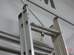 Keller 20 ft. aluminum extension ladder, medium commercial duty