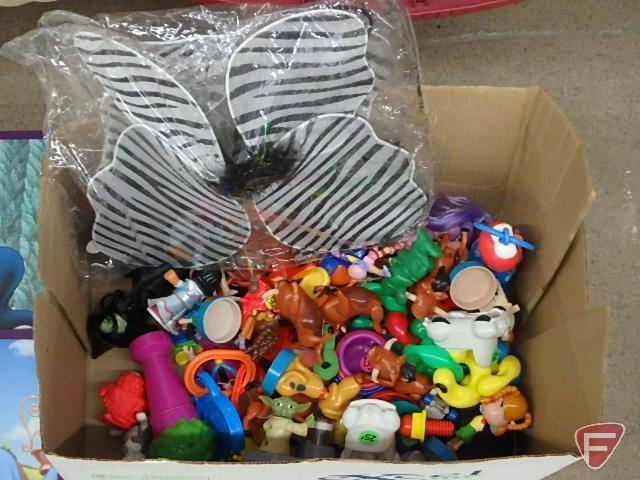 Children's toys, two totes, one has lid
