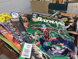 Comic books, Suicide Squad, Batman, Archie, Captain America and others, JFK 1969 calendar,