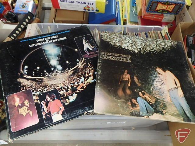 LP vinyl albums, Beatles, Rolling Stones, Bill Cosby, Crosby Stills & Nash,