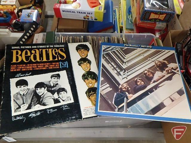 LP vinyl albums, Beatles, Rolling Stones, Bill Cosby, Crosby Stills & Nash,