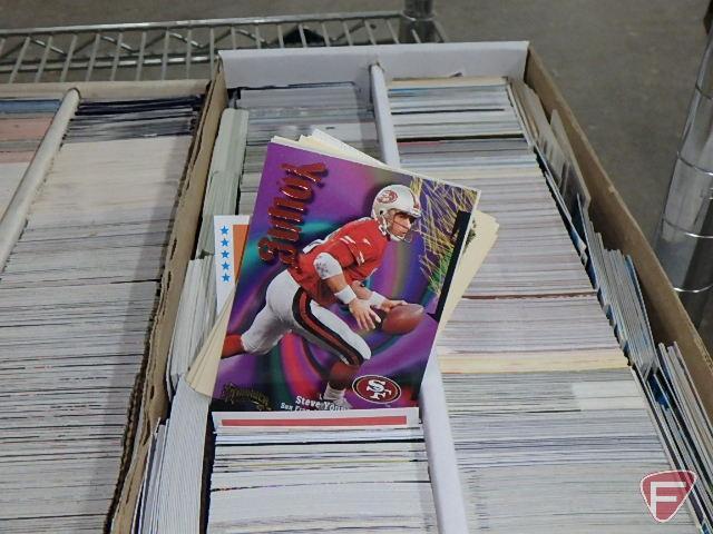 Large collection of sports collector/trading cards. Football, Baseball, Basketball.