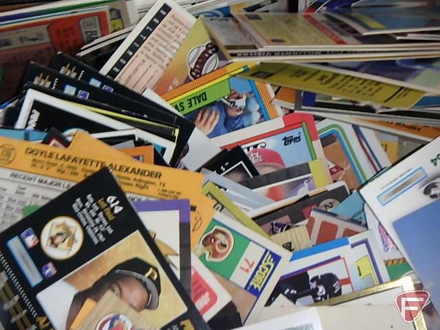 Large collection of sports collector/trading cards. Football, Baseball, Basketball.