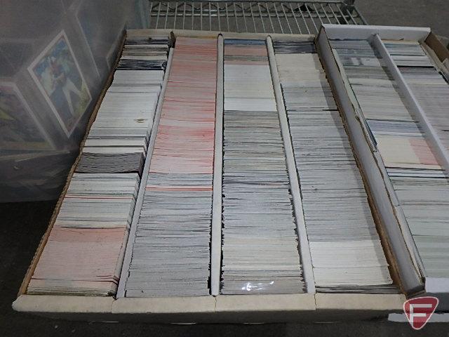 Large collection of sports collector/trading cards. Football, Baseball, Basketball.