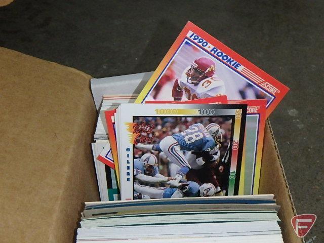 Large collection of sports collector/trading cards. Football, Baseball, Basketball and