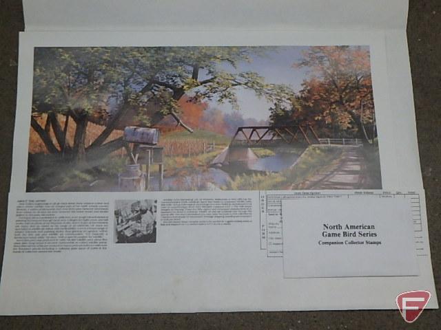 Unframed prints, One with the Wind by Mario Fernandez, Homestead by James Meger 704/1500,