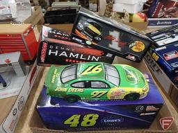 NASCAR 48 1/24 scale racing champion car, NASCAR Denny Hamlin Standard no. 20, and Bass Pro Shop
