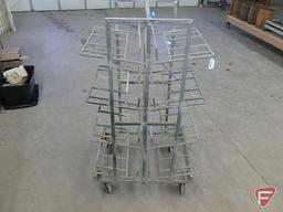 Cumberland Cart Systems metal double sided rolling cart 61inHx27inWx34inD