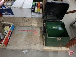 Powernail model 145, SN: 64X5859 power nailer in metal case and two empty cases