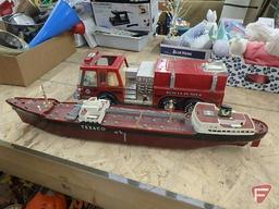 Nylint Fire Department Rescue Pumper, some damage and some missing pieces, and