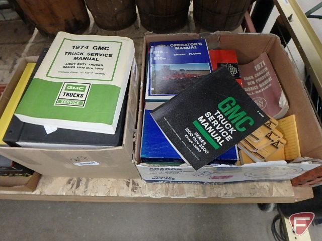 Truck and tractor manuals/literature, GMC, John Deere, Chilton, Oldsmobile, medium duty trucks