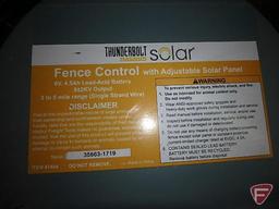 Solar fencer with fencing, sockets, tools