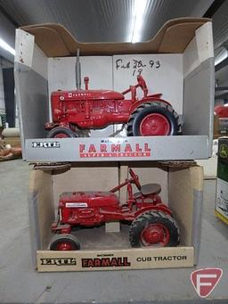 Farmall Super A tractor, no. 250, Farmall Cub tractor, no. 235, soiled