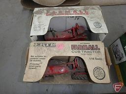 Farmall Super A tractor, no. 250, Farmall Cub tractor, no. 235, soiled