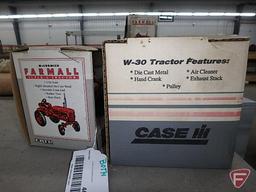 Farmall Super A tractor, no. 250, McCormick W-30 tractor, soiled