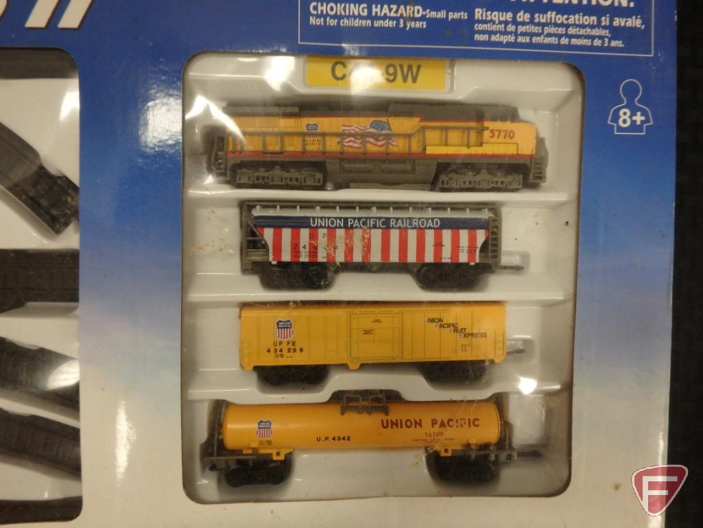 2 Union Pacific die-cast railroad sets