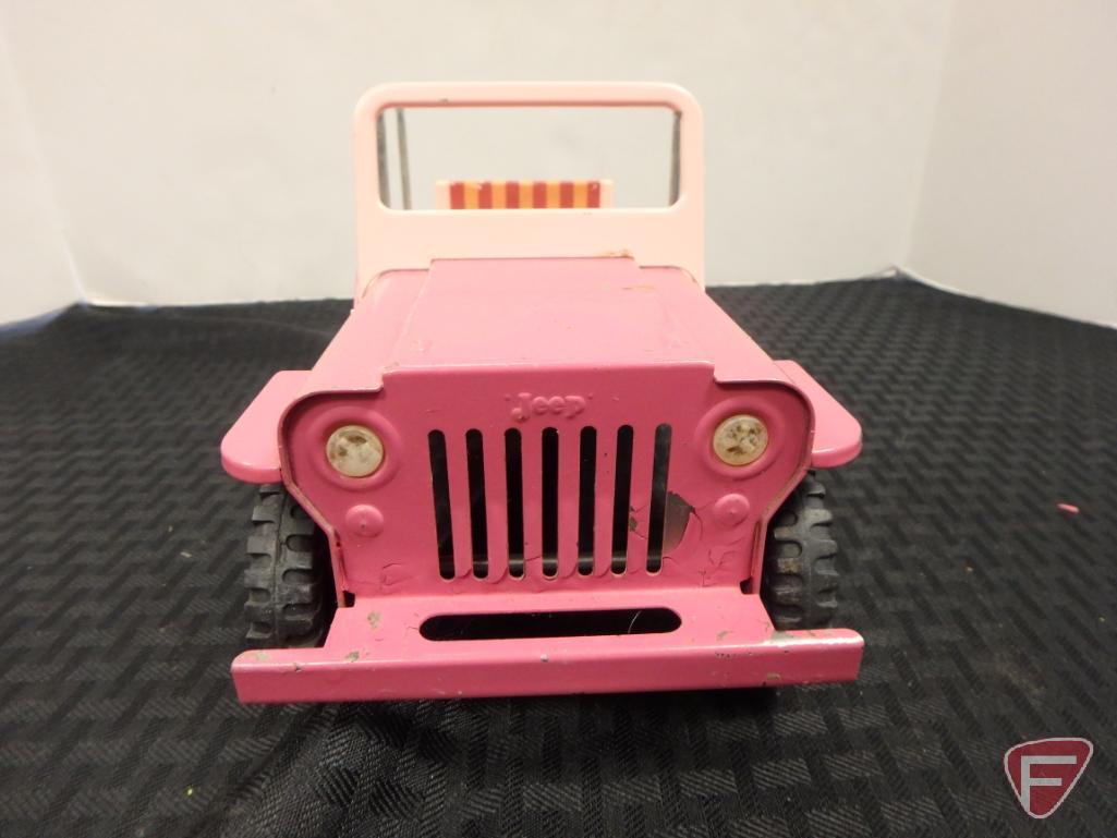 Tonka police Jeepster and pink Tonka Jeepster