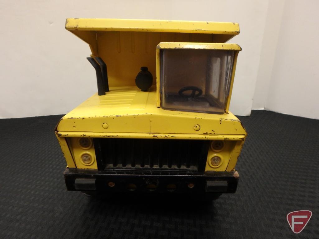 Mighty-Tonka dump truck and Tonka turbo-diesel dump truck