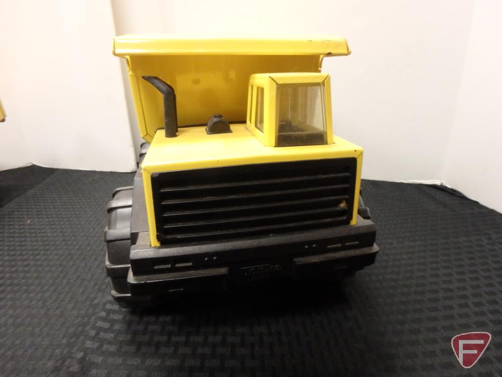 Mighty-Tonka dump truck and Tonka turbo-diesel dump truck