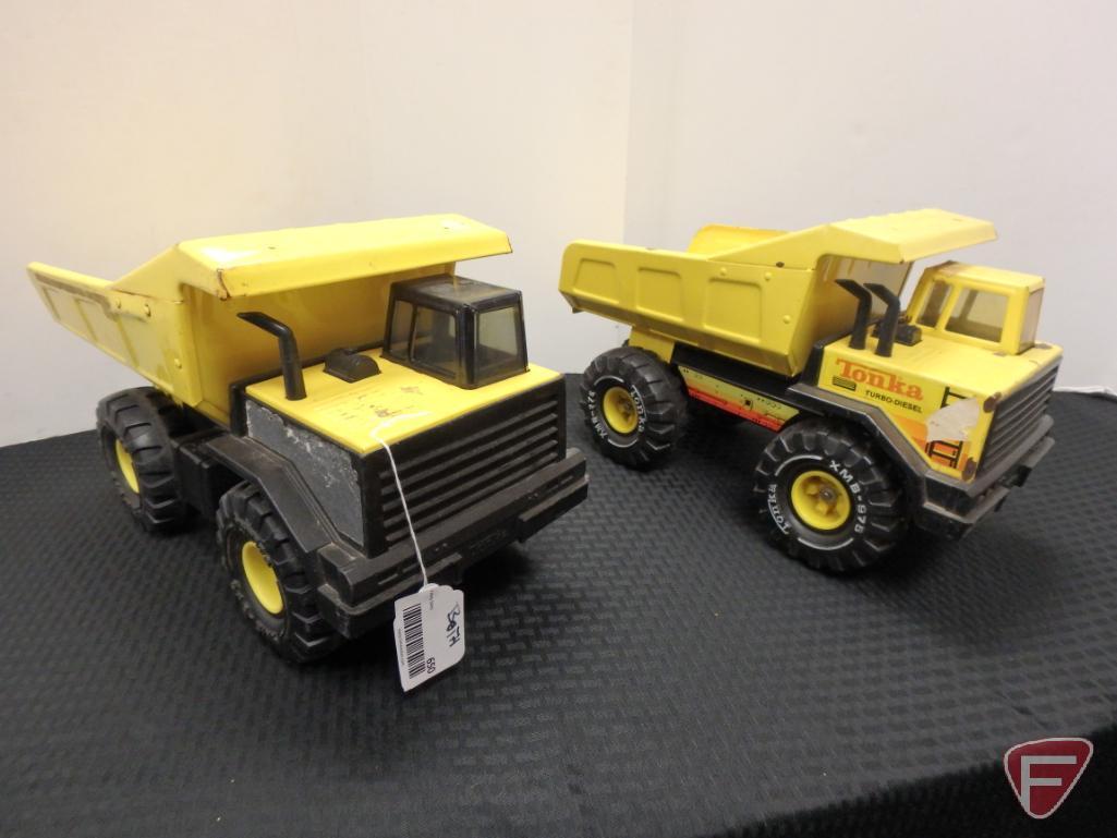 Tonka turbo-diesel dump truck and Mighty-Tonka dump truck