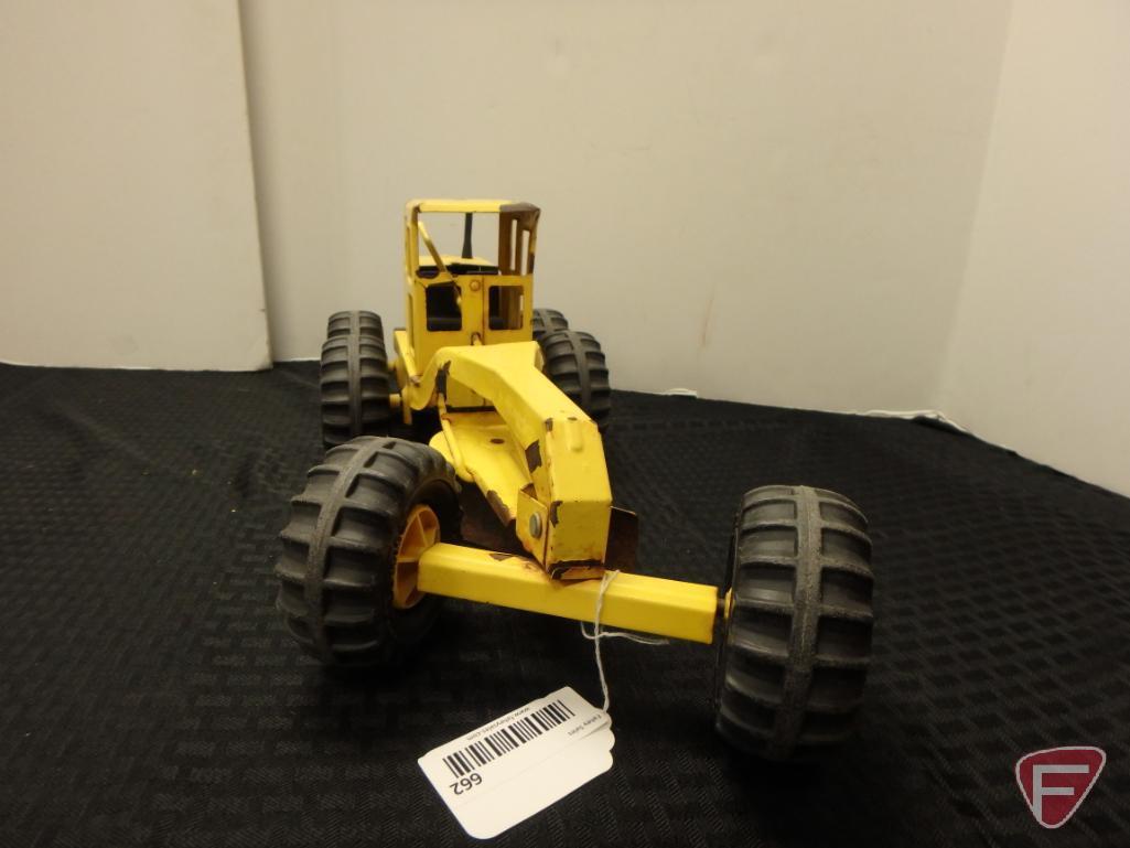 Tonka crawler loader with backhoe and Tonka grader