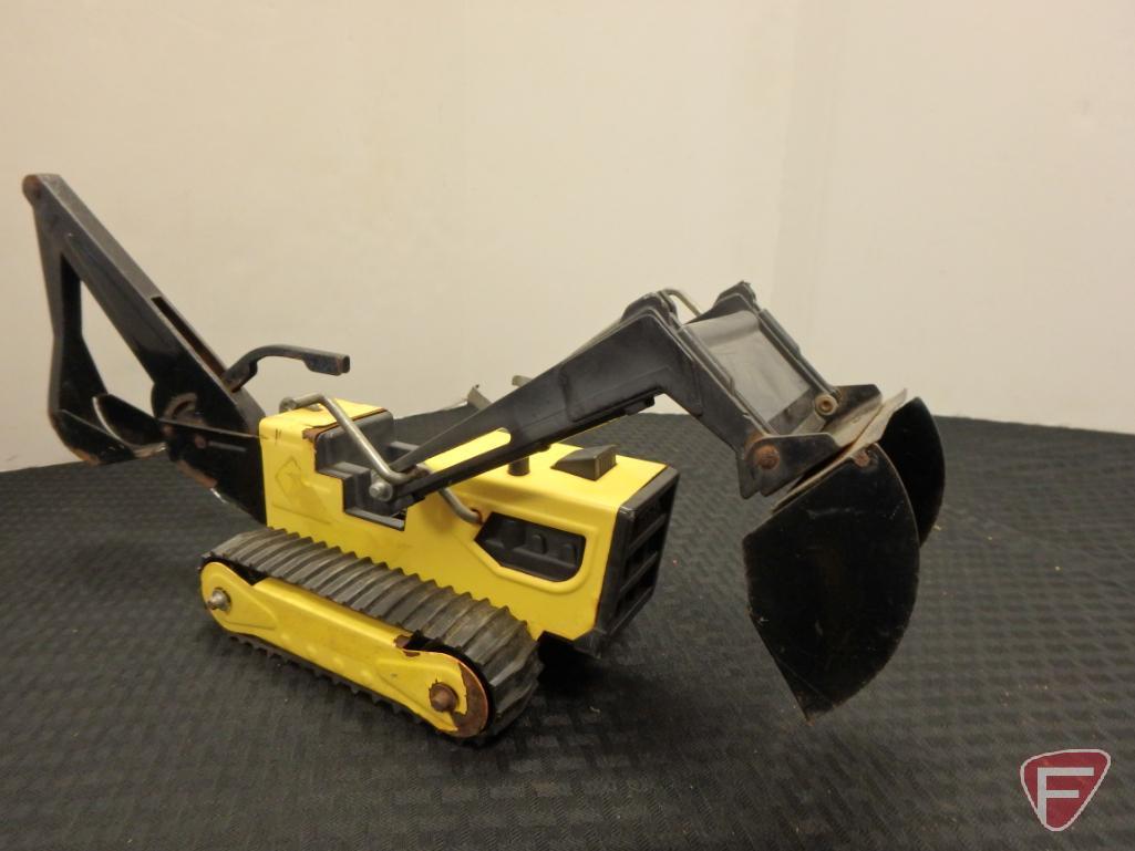 Tonka crawler loader with backhoe and Tonka grader