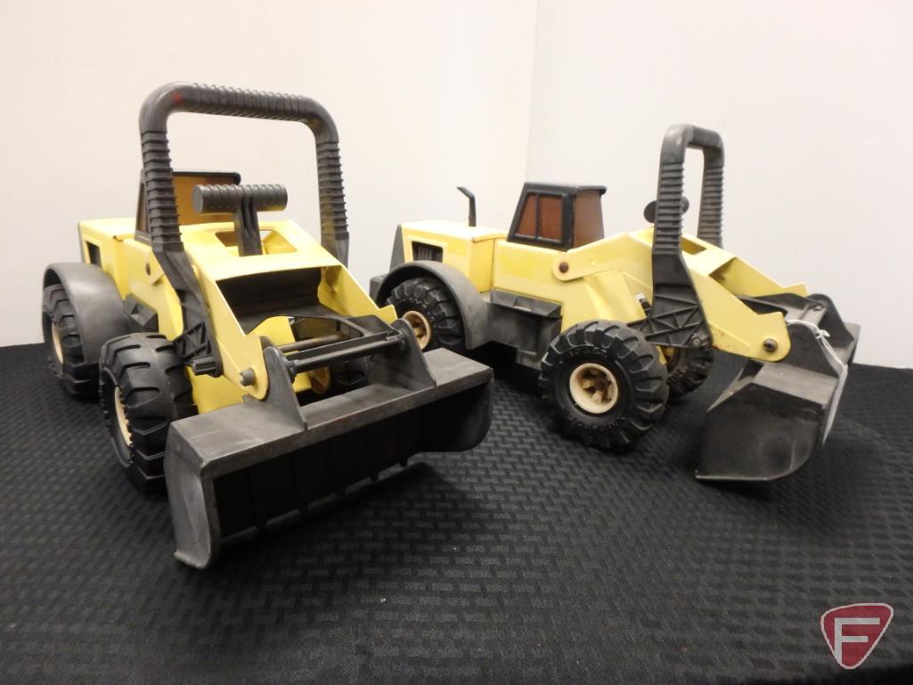 Tonka loaders 2 with plastic buckets