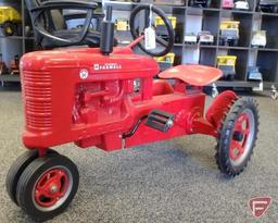 McCormick Farmall Super H pedal tractor with plastic seat steering wheel and fenders