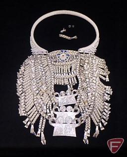 Hmong torque Silver bullion lock necklace/ceremonial wedding necklace (39.605 ozt)