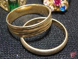 14k yellow Gold bangle bracelet and 14k yellow Gold ladies blank ID bracelet, (8.2 dwt)