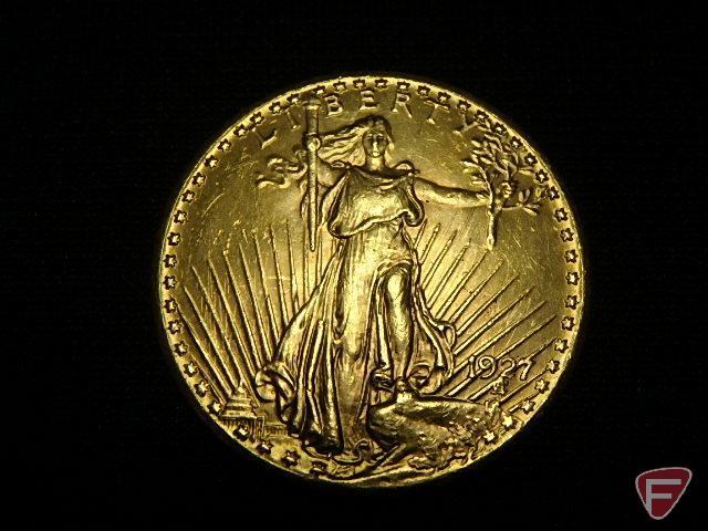 1927 St. Gaudens US Gold Coin, nice MS