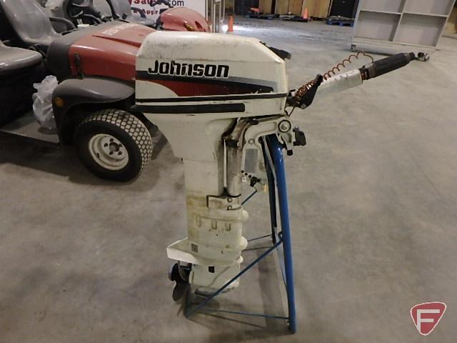 1998 Johnson 9.9hp outboard boat motor, sn G04391774