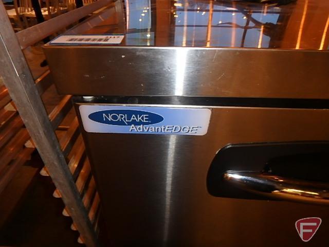 Norlake AdvantEDGE UR27A refrigerator on casters, 115/230v, wired for 115, R134A refrigerant,