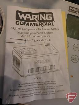 Waring Commercial WCIC20 2qt compressor ice cream maker