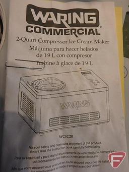 Waring Commercial WCIC20 2qt compressor ice cream maker