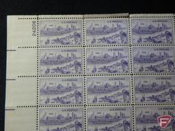 (50) 1950 Kansas City Centennial 3 Cent face value stamps,