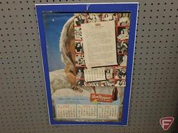 Dr. Pepper paper advertising calendar, January 1948 to December 1948