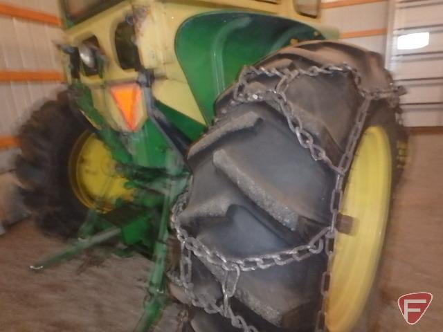 1966 John Deere 4020 gas tractor with Cozy Cab, power steering and wide front, 94HP, 5866 hours