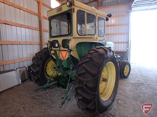 1966 John Deere 4020 gas tractor with Cozy Cab, power steering and wide front, 94HP, 5866 hours