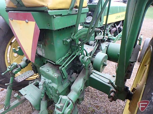 1960 John Deere 530 gas tractor, power steering, wide front with fenders, 3pt, 540 PTO, 4044 hours