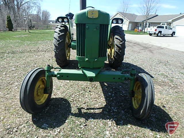 1960 John Deere 530 gas tractor, power steering, wide front with fenders, 3pt, 540 PTO, 4044 hours