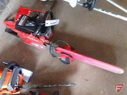 Jonsereds 90 gas chainsaw with 24" bar and hearing protecting