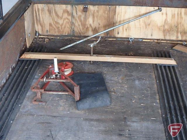 Homemade single axle snowmobile tilt trailer with ramp