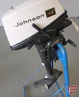 4 HP Johnson outboard motor, includes gas tank