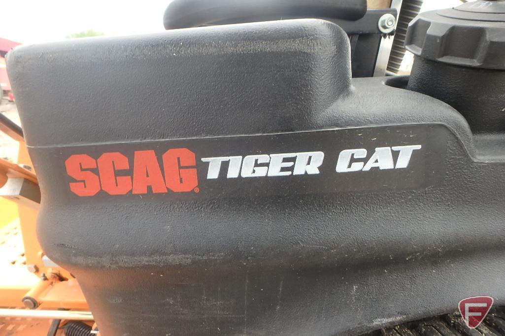 SCAG 48" commercial zero turn rotary motor with SCAG Tiger Cat collection system, 764 hours